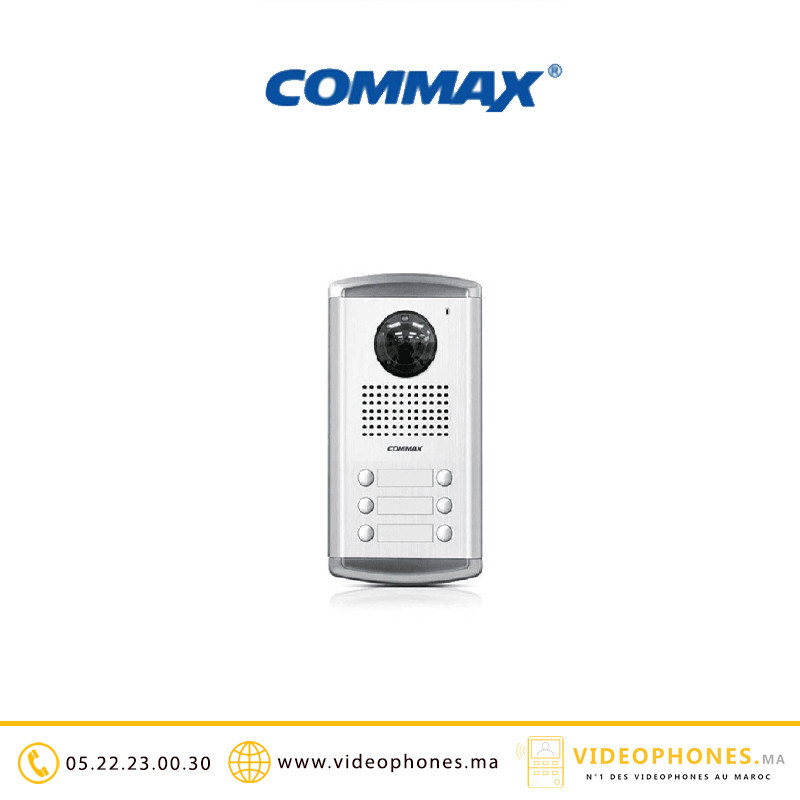 Platine de rue vidéophone COMMAX 6 postes DRC-6AC2 Casablanca Maroc