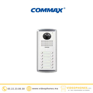 Platine de rue vidéophone COMMAX 12 postes DRC-12AC2 Casablanca Maroc