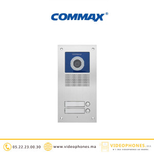 Platine de rue vidéophone COMMAX 2 postes DRC-2UC Casablanca Maroc