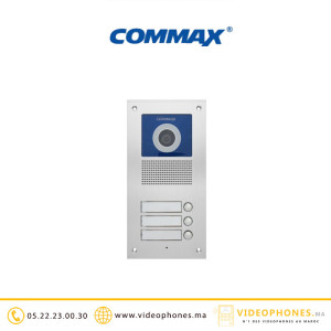 Platine de rue vidéophone COMMAX 3 postes DRC-3UC Casablanca Maroc