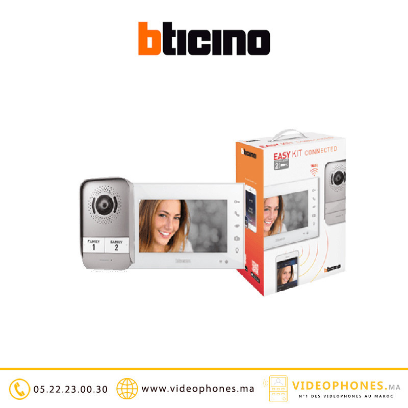 Videophone Prix KIT vidéophone Bticino WI-FI connecté 318011 - Vidéophones Maroc