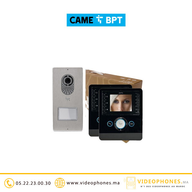 KIT vidéophone BPT Lithos + 2 moniteurs Perla | Vidéophones Maroc