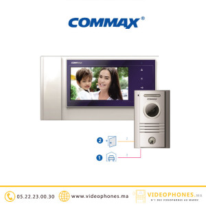 Kit vidéophone Commax Ecran  7" CDV-70KR3 + DRC-40KR2 Casablanca Maroc