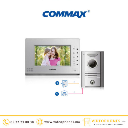 Kit vidéophone Commax Ecran  7" CDV-70AR3 + DRC-40KR2 Casablanca Maroc