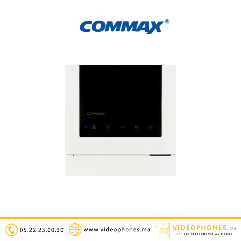 Moniteur vidéophone Commax écran LCD 4,3" blanc CDV-43M Casablanca Maroc