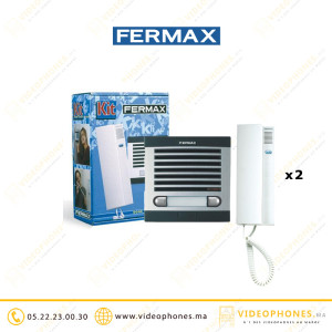 Kit interphone Fermax 2 poste FERMAX-6202 Casablanca Maroc