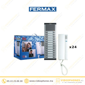 Kit interphone Fermax 24 postes FERMAX-6224 Casablanca Maroc