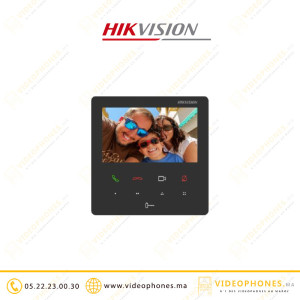 Moniteur vidéophone Hikvision écran TFT 4,3" DS-KH6110-WE1 Casablanca Maroc