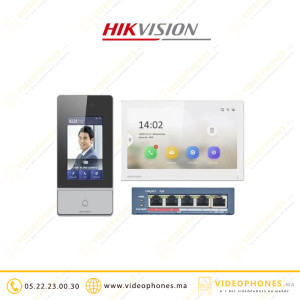 KIT vidéophone IP HIKVISION avec switch POE DS-KIS902-S Casablanca Maroc