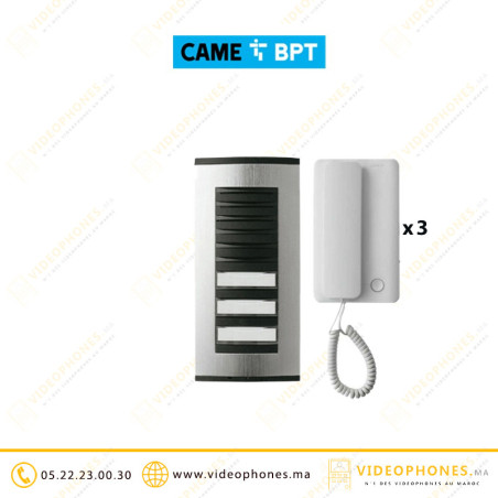 Kit interphone BPT 3 postes Agata audio Casablanca Maroc
