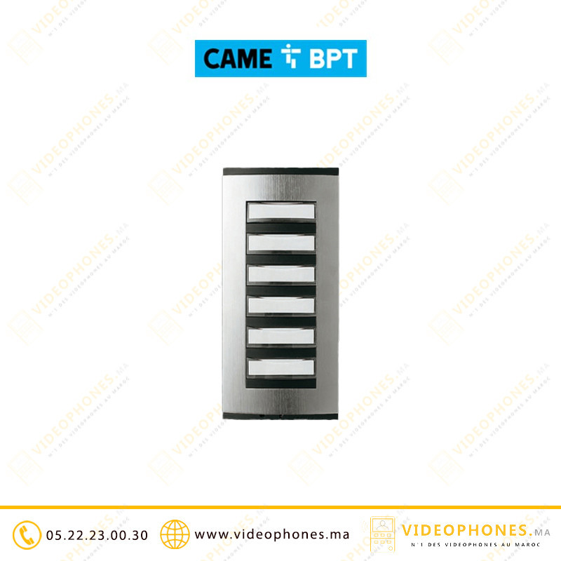 Platine de rue BPT 6 boutons BPT-EXT-6B Casablanca Maroc