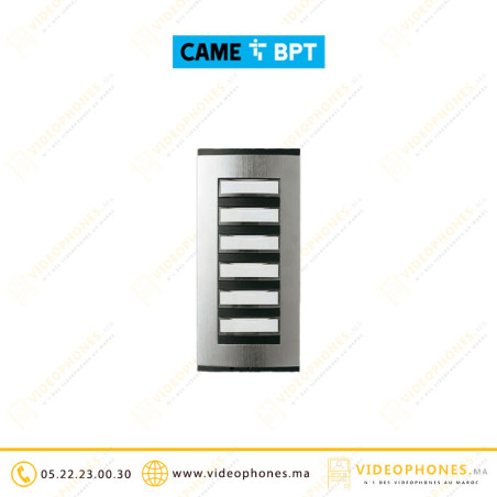 Platine de rue BPT 6 boutons BPT-EXT-6B Casablanca Maroc