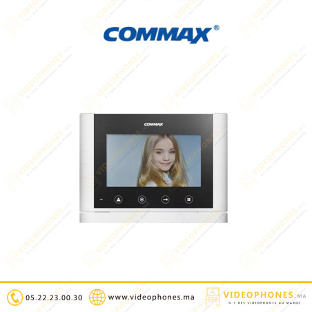Moniteur vidéophone COMMAX Ecran TFT LCD 7" CAV-70MG2BSBL Casablanca Maroc