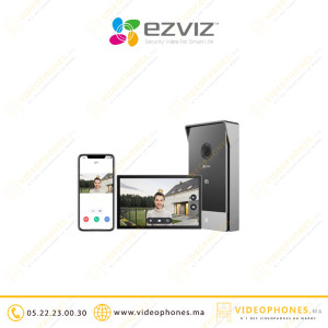Vidéophone Connecté EZVIZ HP5 WiFi 1080p avec Écran 7 CS-HP5 Casablanca Maroc