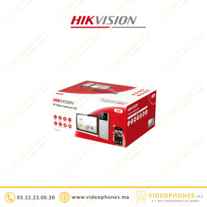 KIT vidéophone IP Hikvision 4MP avec switch POE DS-KIS611-S Casablanca Maroc