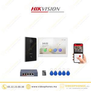 KIT vidéophone IP Hikvision 2MP DS-KIS608-P Casablanca Maroc