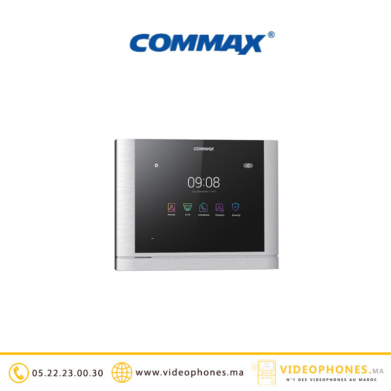 Moniteur vidéophone COMMAX BS Silver 7" HD CDV-70MFBSSV Casablanca Maroc